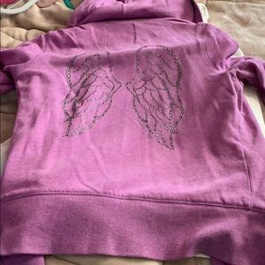 Victoria secret zip up hoodie angel wing